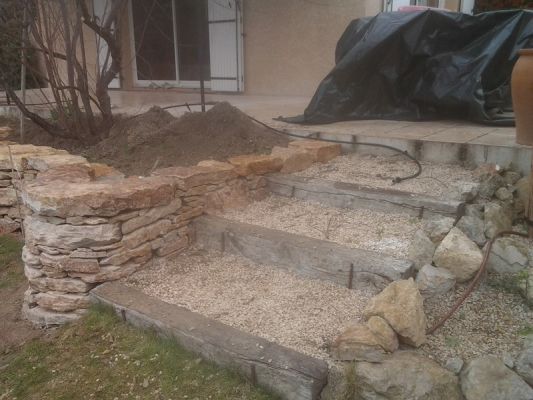 fabrication d'un escalier en pierre à aix en provence